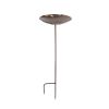 Polished Copper Birdbath- Stake