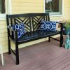 Black Fretwork Bench