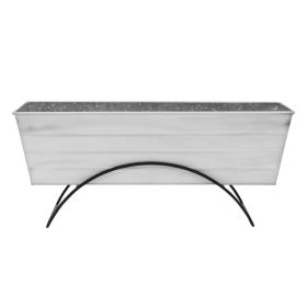 Odette Stand- Large White Flower Box