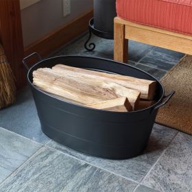 Oval Black Tub