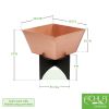 Zaha I Planter- Copper Plated Flower Box