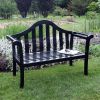 Black Camelback Bench