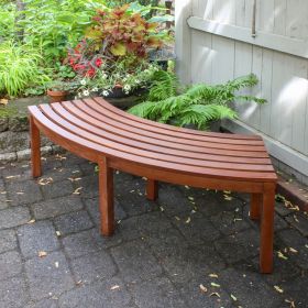 Curved Backless Bench