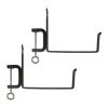 8" Clamp-On Flower Box Brackets