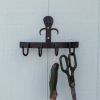 Garden Tool Bracket with 4 Hooks