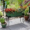 25"H Flora Stand- Large Green Flower Box