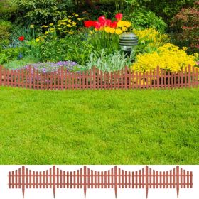 17 pcs Lawn Dividers 32.8 ft Brown