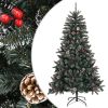 Artificial Christmas Tree with Stand Green 59.1" PVC