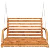 Swing Bench Solid Bent Wood with Teak Finish 49.6"x36.2"x24.8"