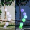 Wind Chimes Lights Outdoor Color-Changing Waterproof Mobile Romantic Led Solar Powered Crystal Ball