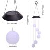 Wind Chimes Lights Outdoor Color-Changing Waterproof Mobile Romantic Led Solar Powered Crystal Ball