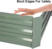 Raised Garden Bed Galvanized Planter Box Anti-Rust Coating for Flowers Vegetables