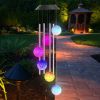 Solar Wind Chime Lights Butterfly Lamp 7 Color Changing String Lights